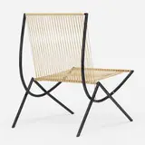 Luis Feduchi, Parábola chair, 1953, enameled steel, cotton rope