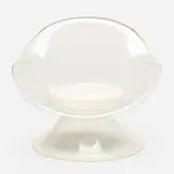 Erwine & Estelle Laverne, Daffodil lounge chair from the Invisible Group, 1960, Lucite, vinyl