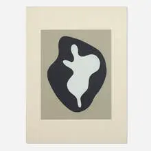 Jean Arp, Torse-Feuille, 1959, screenprint in three colors