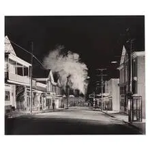 Ghost Town, Stanley, Virginia by O. Winston Link, gelatin silver print, sold Jan 2020