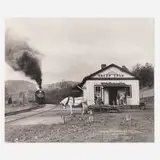 Abingdon Branch, Maude Bows to The Virginia Creeper, Green Cove, Virginia by O. Winston Link, gelatin silver print, sold Jan 2020