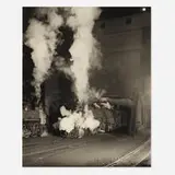 Coaling Locomotives, Shaffers Crossing, Roanoke, Virginia by O. Winston Link, gelatin silver print, sold Jan 2020