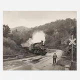 O. Winston Link, Abingdon Branch, Joe Dollar Waits for The Virginia Creeper, Northbound, Warrensville, North Carolina