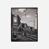 O. Winston Link, Pennsylvania Railroad GG-1 Locomotives, Sunnyside Yard, Long Island, New York
