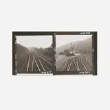 O. Winston Link, Tracks Outside Finney, Virginia and Cedar Bluff Station, Cedar Bluff, Virginia
