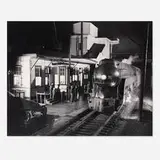 O. Winston Link, Train No. 2 Northbound Arrives in Waynesboro, Virginia