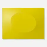 Turi Simeti, Un ovale giallo, 2007, acrylic on relief canvas