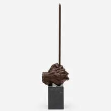 Igor Mitoraj, The Hands, 1978, patinated bronze, granite