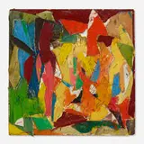 Robert Goodnough, Collage with Canvas Shapes
