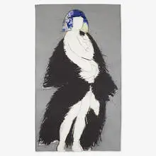 Helene X by Manolo Valdés, 2005, etching in colors with collage on Acuari handmade paper, sold Jan 2020