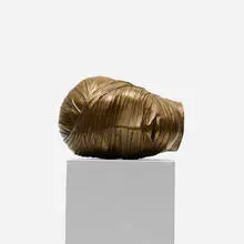 Untitled (Wrapped Head) by Igor Mitoraj, c. 1975, cast bronze, sold Jan 2020