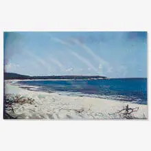 Alain Jacquet, La Plage, 1970, screenprint in colors on canvas