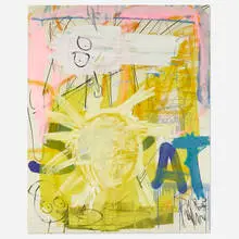Poul Pava, Malet Efter Bedste Evne 2, 2008, mixed media on canvas