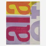i am sinning still (from Words of Ugo Betti) by Corita Kent, 1965, screenprint on 3M art fabric, sold Jan 2020