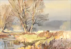 Trevor Chamberlain, Untitled, oil on canvas 26 x 36cm .