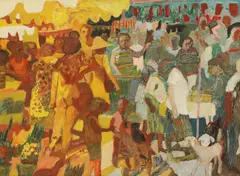 Hans Schwarz, Untitled, oil on board 91 x 123cm .