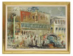 Untitled by Pietro Capelli, oil on canvas 51 x 71cm, sold Jan 2021