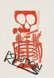 Paul Peter Piech, Untitled, 1920-1996) 'Pollution Kills' linocut printed in colours