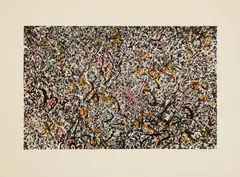 Untitled by Mark Tobey, 1890-1976) Untitled lithograph printed in colours, sold Jan 2021