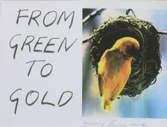 Tracey Emin, Untitled, Tracey Emin RA (b.1963) 'From Green to Gold' offset lithograph in colours