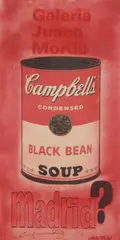 Pietro Psaier, Untitled, 1936-2004) Campbell's Black Bean Soup mixed media on canvas 76 x 37cm .