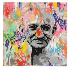 Elmo Hood, Untitled, acrylic on canvas 100 x 100cm