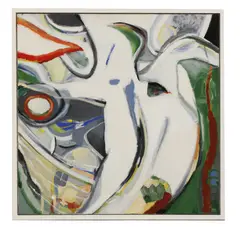 Untitled by Peter Denmark, acrylic on canvas 122 x 122cm ., sold Jan 2021