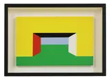 Peter Denmark, Untitled, acrylic on board 29 x 45cm .