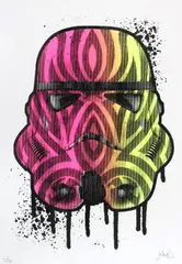 Inkie, Untitled, together with 'Storm Trooper' by the same artist indigo art print
