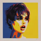 Rourke Van Dal, Untitled, Rourke Van Dal (b.1969) Andy's Girl Six-colour screenprint
