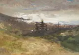 William Keith, Russian River; River Study (double-sided)