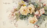 Franz Bischoff, Yellow and Pink Roses
