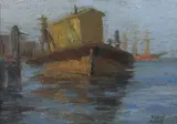 Robert Wesley Amick, Sausalito, oil on board