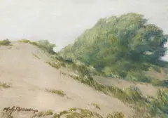 Sand Dunes by Henry Joseph Breuer, oil on canvas board, sold Dec 2005