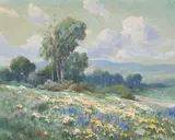 Angel Espoy, California in Spring, oil on canvas