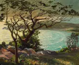 California School, California Coastal Scene