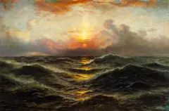 Moonlight by Richard Dey de Ribcowsky, oil on canvas, sold Dec 2005