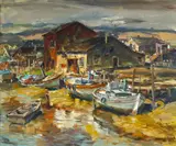 Maurice Logan, Low Tide, 1957, oil on canvas