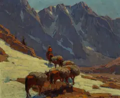 Edgar Alwin Payne, Sierra Pass, oil on canvas