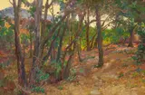 Charles Arthur Fries, Late Afternoon Light, oil on canvas