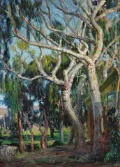 Joseph Kleitsch, Tangled Branches, Laguna Canyon, oil on canvas