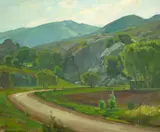 William Wendt, El Toro Road at Laguna Beach