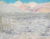 William Posey Silva, Red Rock Canyon from the Mojave (No. 144)