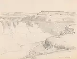 Edgar Alwin Payne, Arizona Canyon, pencil on paper