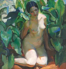 A Figure in Shadows by Edouard Vysekal, 1927, oil on canvas, sold Dec 2005