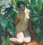 Edouard Vysekal, A Figure in Shadows, 1927, oil on canvas
