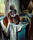 Ejnar Hansen, A Corner of the House, oil on canvas stretched over a wood panel