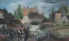 Lucien A. Labaudt, The Ranch, 1933, oil on canvas