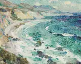 Douglass Ewell Parshall, Seashore, oil on board
