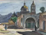 Emil Kosa Jr., From Acamos (Figures in a Mexican Village)